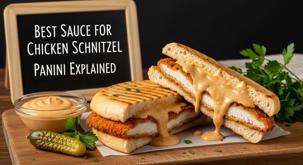 Best Chicken Schnitzel panini Sauce
